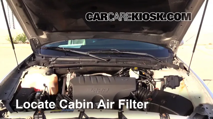 2004 Buick LeSabre Custom 3.8L V6 Filtro de aire (interior) Cambio